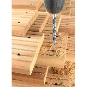 Kwb 511903, Boor, voor hout, 3 mm, 61 mm, geschikt voor: spaanplaat, hardhout, gipsplaat, kunststof, zacht hout, snijstaal met molybdeenlegering