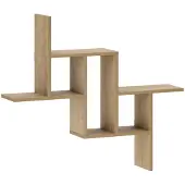 vidaXL Wandplank Artisanaal eiken 87 x 17 x 75 cm Bewerkt hout