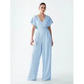BWLDR Jumpsuit 'Fiah' lichtblauw