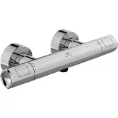 Ideal standard douchethermostaat Ceratherm T100, opbouwmodel, artikelnummer A7229AA, chroom