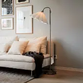 PR Home Vloerlamp Amy, chroom / zilver, Woon-/ Eetkamer, metaal, Scandinavisch, vloerlamp