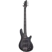 Schecter Hellraiser Extreme-5 See-Thru Black Satin 5-snarige elektrische basgitaar
