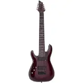 Schecter Hellraiser C-8 Black Cherry LH linkshandige 8-snarige elektrische gitaar