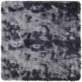vidaXL Hoogpolig vloerkleed NAVARRA 200x200 cm polyester donkergrijs