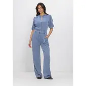 Freebird Dames Jumpsuits Dnm-tencell-26-1 - Lichtblauw - Maat M