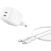 Belkin Dual Usb-c 50w Pd Pps + 1m Kabel Wch019kq1mwh-b6 Usb-c-wandlader