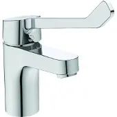 Ideal standard Cerabase - Wastafelmengkraan met medische hendel, inclusief afvoer, chroom, model BD061AA