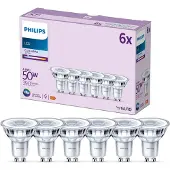 Philips Spot - 50 W - GU10 - Koelwit licht - 6 stuks