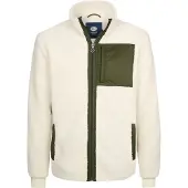 Petrol Industries Fleece jas groen / wit