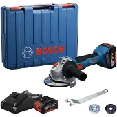 Bosch Professional GWS 18V-8 - Accu Haakse Slijper - Met 2x 4.0Ah Accu - Inclusief Lader - Inclusief opbergcase