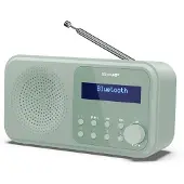 Sharp Radio numérique portable Bluetooth Tokyo DAB /DAB+ /FM Vert aigue-marine