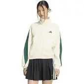 Adidas Trainingsjack 'Stadium' crème / donkergroen