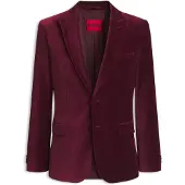 HUGO Slim fit smoking met fluweelstructuur