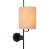 Lucide MAGIC - Wandlamp - 1xE27 - Met USB oplaadpunt - Zwart