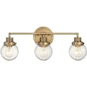 Quintiesse Wandlamp Poppy, dimbaar, messing / goud, Badkamer, metaal, Wandlamp
