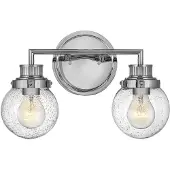 Quintiesse Wandlamp Poppy, dimbaar, chroom / zilver, Badkamer, metaal, Wandlamp