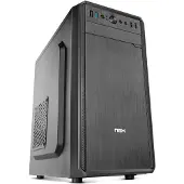 NOX Lite LITE030, Midi-toren, PC, Zwart, Micro ATX, Mini-ITX, Kunststof, SPCC, Thuis/kantoor