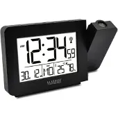 La Crosse Technology - WT522 Draadloze wekker met projectiefunctie – Zwart
