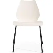 Kartell Maui Stoel - Set van 2 Chair | Black Structure | Zinc White