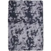 vidaXL Hoogpolig vloerkleed NAVARRA 120x170 cm polyester donkergrijs