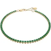 Fossil Armband 'ELLIS' goud / groen