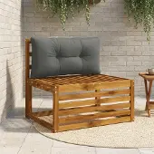 vidaXL Rugkussen PUTTEN 100% Polyester Antraciet 70 x 40 x 10 cm