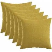 vidaXL Kussensloop 6 st HEERLEN Lichtgroen 45 x 45 cm Stof