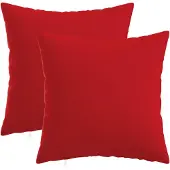 vidaXL Kussensloop 2 st HEERLEN Rood 45 x 45 cm Stof