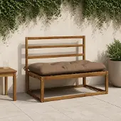 vidaXL Bankkussen VIANEN 100% Polyester Taupe 110 x 60 x 12 cm