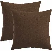 vidaXL Kussensloop 2 st HEERLEN Bruin 35 x 35 cm Stof