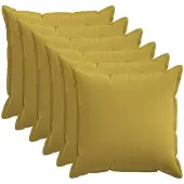 vidaXL Kussensloop 6 st HOUTEN Lichtgroen 80 x 80 cm Faux Linnen