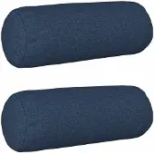 vidaXL Kussen met kussen HEERLEN 2 st Blauw Stof