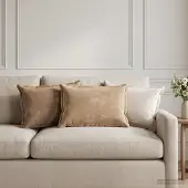 vidaXL Kussensloop 6 st HOUTEN Taupe 40 x 60 cm Chenille Stof