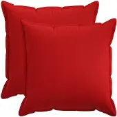 vidaXL Kussensloop 2 st HOUTEN Rood 55 x 55 cm Faux Linnen