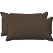 vidaXL Kussensloop 2 st HOUTEN Taupe 40 x 80 cm Faux Linnen