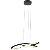 Olucia - TANYA - Hanglamp - Zwart - Vorm: Rond