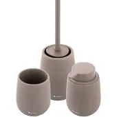 Nimco Tabo - Set accessoires voor de badkamer, bruin TA SET-07