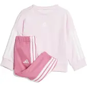 Adidas Trainingspak 'Essentials' rosa / pitaja roze / wit