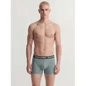 Jack & Jones Boxershorts 'JACFax' mintgroen / donkergroen / groen gemêleerd / wit