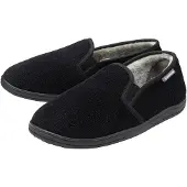 Dunlop Heren Textured Volle Slippers Zwart Gesloten Hak Gevoerd UK 6-13