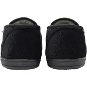 Dunlop Heren Textured Volle Slippers Zwart Gesloten Hak Gevoerd UK 6-13