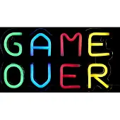 Home Deco Factory LED-lamp met neon-effect, "Game Over", USB, model M8 -