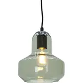 Olucia - SABINA - Hanglamp - Groen / Zwart - Vorm: Rond