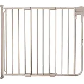 Fenss SafetyDoor Traphekje Taupe - Verstelbaar 75,5-116 cm | Veilig Metaal, extra Hoog | Met 1 Hand te Openen | Geen Drempel | trap