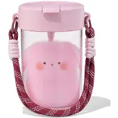 HEMA Waterfles 450ml Met Bandje Konijn