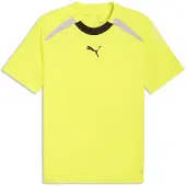 Puma Heren Teamliga26 Scheidsrechtershirt, geel met zwarte accenten en teamlogo