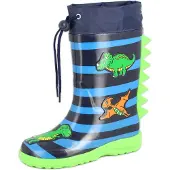 Beck Regenlaarzen 'Dinoworld' navy / lichtblauw / lichtgroen