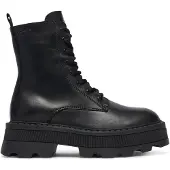 Tamaris Boots 'Chunky' zwart