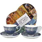 Queen Isabell Monet Nénuphars Kopjes met Schotels (250ml) - Set bevat 2