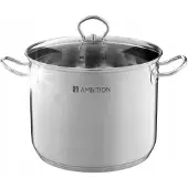 Ambition Acero Kookpan met Deksel - RVS, 28cm, 13.5L, Inductie